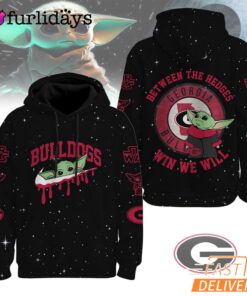 Georgia Bulldogs NCAA Baby Yoda It's All About The U Win We Will Hoodie