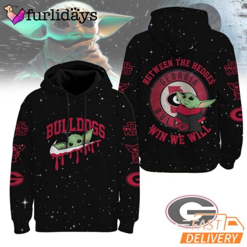 Georgia Bulldogs NCAA Baby Yoda It's All About The U Win We Will Hoodie