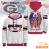 Georgia Bulldogs NCAA Stand For The Flag Kneel For The Cross Hoodie