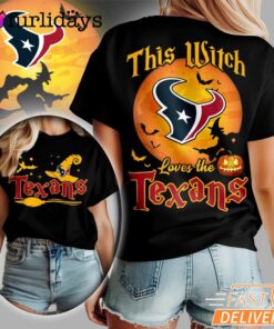 Houston Texans NFL Halloween Witch 3D Shirt