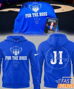 Indianapolis Colts In Honor Of Jim For The Boss Blue Hoodie