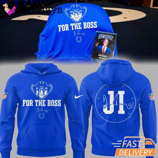 Indianapolis Colts In Honor Of Jim For The Boss Blue Hoodie