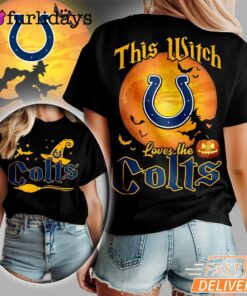 Indianapolis Colts NFL Halloween Witch 3D Shirt