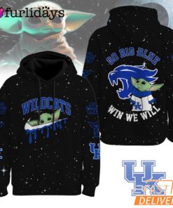 Kentucky Wildcats NCAA Baby Yoda It's All About The U Win We Will Hoodie