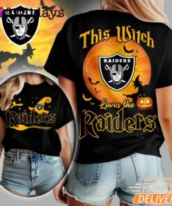 Las Vegas Raiders NFL Halloween Witch 3D Shirt