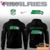 Limited Edition Seahawks Football Rivalries Teaser Logo Black Hoodie