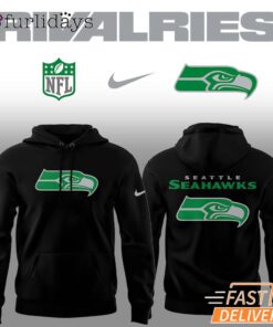 Limited Edition Seahawks Football Rivalries Teaser Logo Black Hoodie