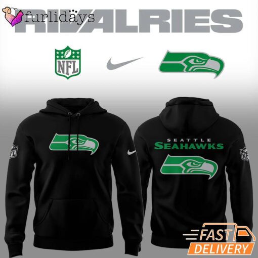 Limited Edition Seahawks Football Rivalries Teaser Logo Black Hoodie