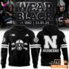 Men's Nebraska Cornhuskers Football 2025 Blackout Hoodie