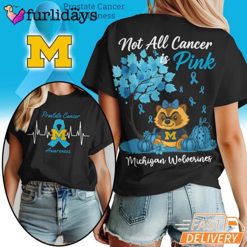 Michigan Wolverines NCAA Prostate Cancer Awareness Shirt