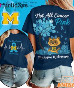 Michigan Wolverines NCAA Prostate Cancer Awareness Shirt