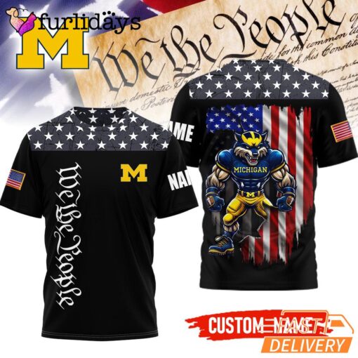 Michigan Wolverines NCAA We The People Of The United States T-Shirt
