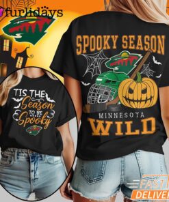 Minnesota Wild NHL Spooky Season Halloween 3D Shirt