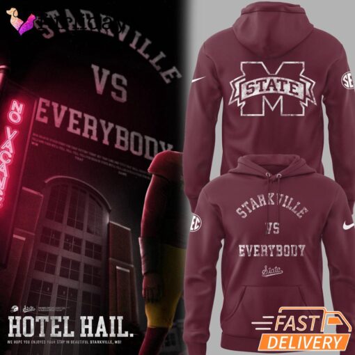 Mississippi State Bulldogs Football Hotel Hail Hoodie