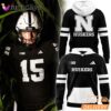 Nebraska Cornhuskers Football Blackout Uniforms Hoodie 2025 Black And White