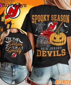New Jersey Devils NHL Spooky Season Halloween 3D Shirt