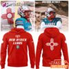 New Mexico Lobos Wordmark Logo Uniform Red Hoodie