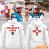 New Mexico Lobos Wordmark Logo Uniform White Hoodie