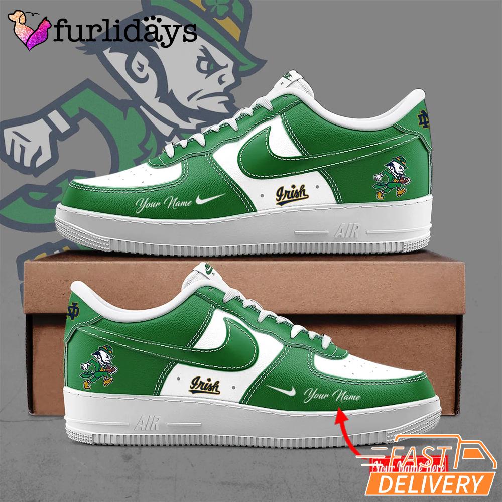 Notre Dame Fighting Irish Football Leprechaun Limited Edition Air Force 1 Shoes Sneaker Notre Dame Fighting Irish Football Leprechaun Limited Edition Air Force 1 Shoes Sneaker
