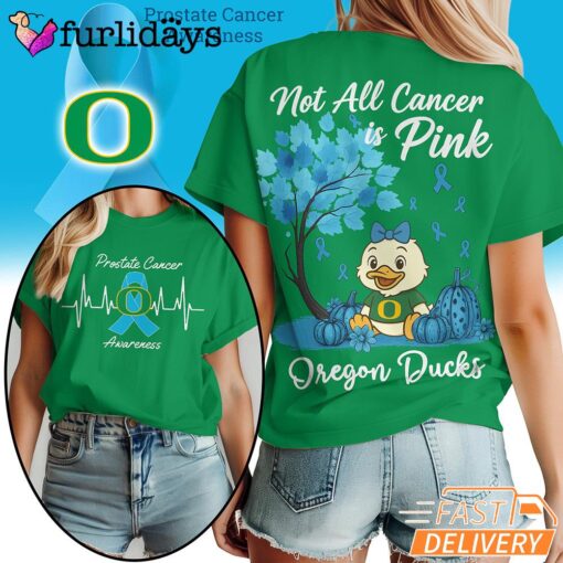 Oregon Ducks NCAA Prostate Cancer Awareness Shirt