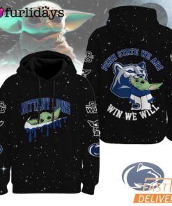 Penn State Nittany Lions NCAA Baby Yoda It's All About The U Win We Will Hoodie
