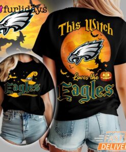 Philadelphia Eagles NFL Halloween Witch 3D Shirt