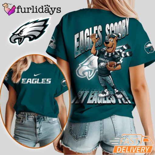 Philadelphia Eagles Scooby-Doo Fly Eagles Fly T-Shirt