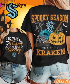Seattle Kraken NHL Spooky Season Halloween 3D Shirt