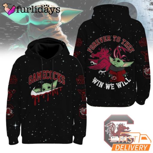 South Carolina Gamecocks NCAA Baby Yoda It's All About The U Win We Will Hoodie