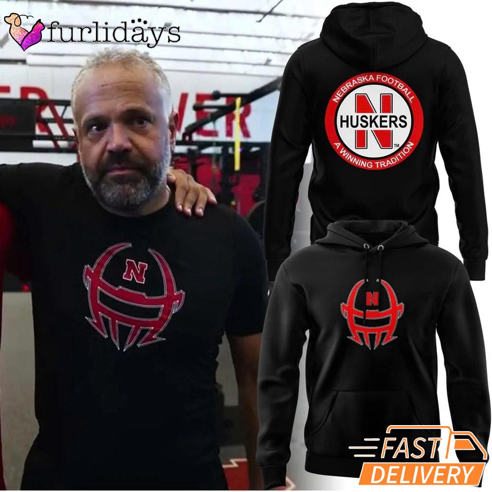 Special New Nebraska Cornhuskers Coach Matt Rhule Helmet Hoodie