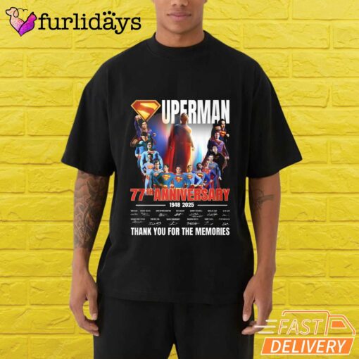 Superman 77Th Anniversary Thank You For The Memories T-Shirt