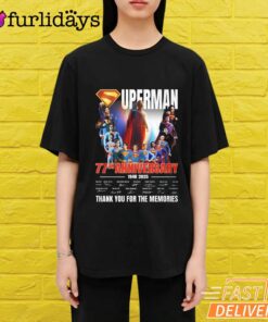 Superman 77Th Anniversary Thank You For The Memories T-Shirt