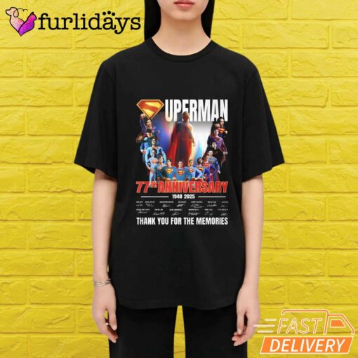 Superman 77Th Anniversary Thank You For The Memories T-Shirt