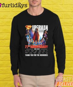 Superman 77Th Anniversary Thank You For The Memories T-Shirt