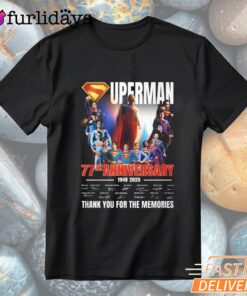 Superman 77Th Anniversary Thank You For The Memories T-Shirt