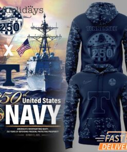 Tennessee Volunteers Football Navy 250th Celebration Hoodie