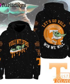 Tennessee Volunteers NCAA Baby Yoda It's All About The U Win We Will Hoodie