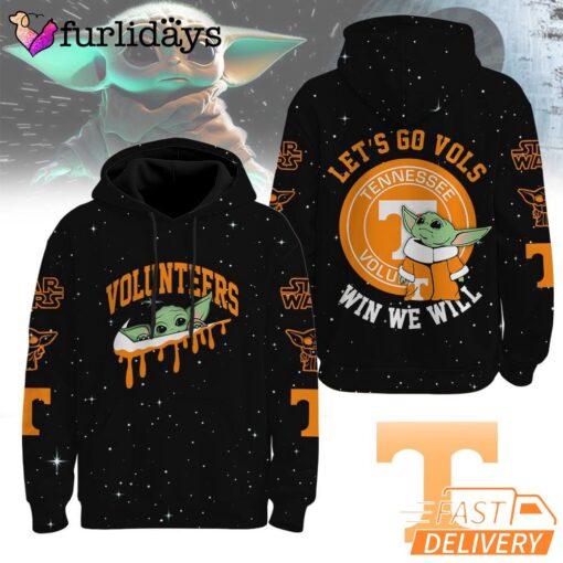 Tennessee Volunteers NCAA Baby Yoda It's All About The U Win We Will Hoodie