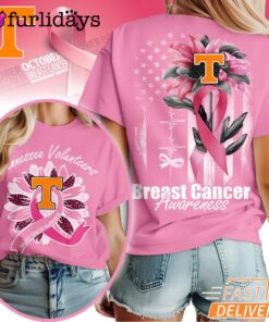 Tennessee Volunteers NCAA Breast Cancer Awareness Sunflower Shirt, Breast Cancer Warrior Shirt