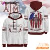 Texas A&M Aggies NCAA Stand For The Flag Kneel For The Cross Hoodie