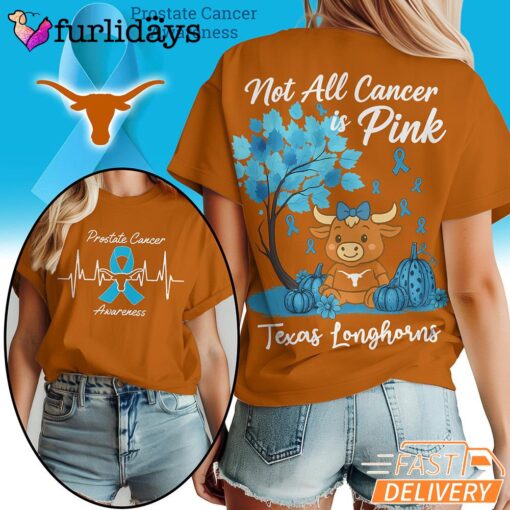 Texas Longhorns NCAA Prostate Cancer Awareness Shirt