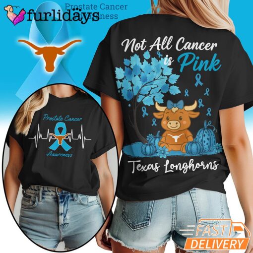 Texas Longhorns NCAA Prostate Cancer Awareness Shirt