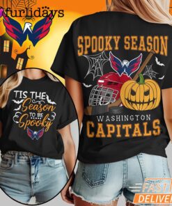 Washington Capitals NHL Spooky Season Halloween 3D Shirt