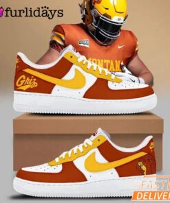 1995 Montana Grizzlies Throwbacks Uniform New Air Force 1 Shoes