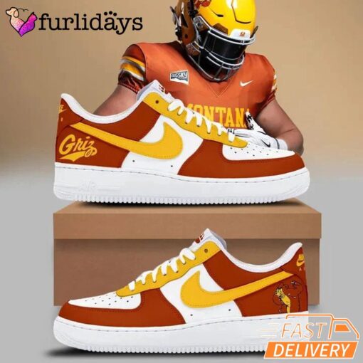 1995 Montana Grizzlies Throwbacks Uniform New Air Force 1 Shoes