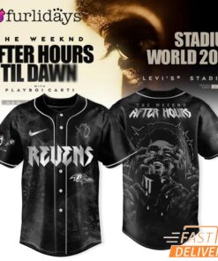 Baltimore Ravens After Hours Til Dawn 2025 Baseball Jersey