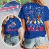 Buffalo Bills NFL Grinch Christmas 3D Shirt Just A Woman Gift