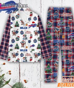 Buffalo Bills Tis the Season Christmas Pajamas Set