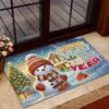 Cincinnati Bengals NFL Cute Snowman Christmas Rubber Base Doormat