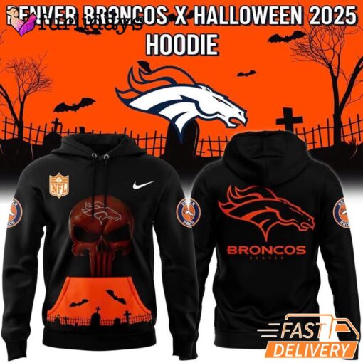 Denver Broncos Halloween 2025 Hoodie